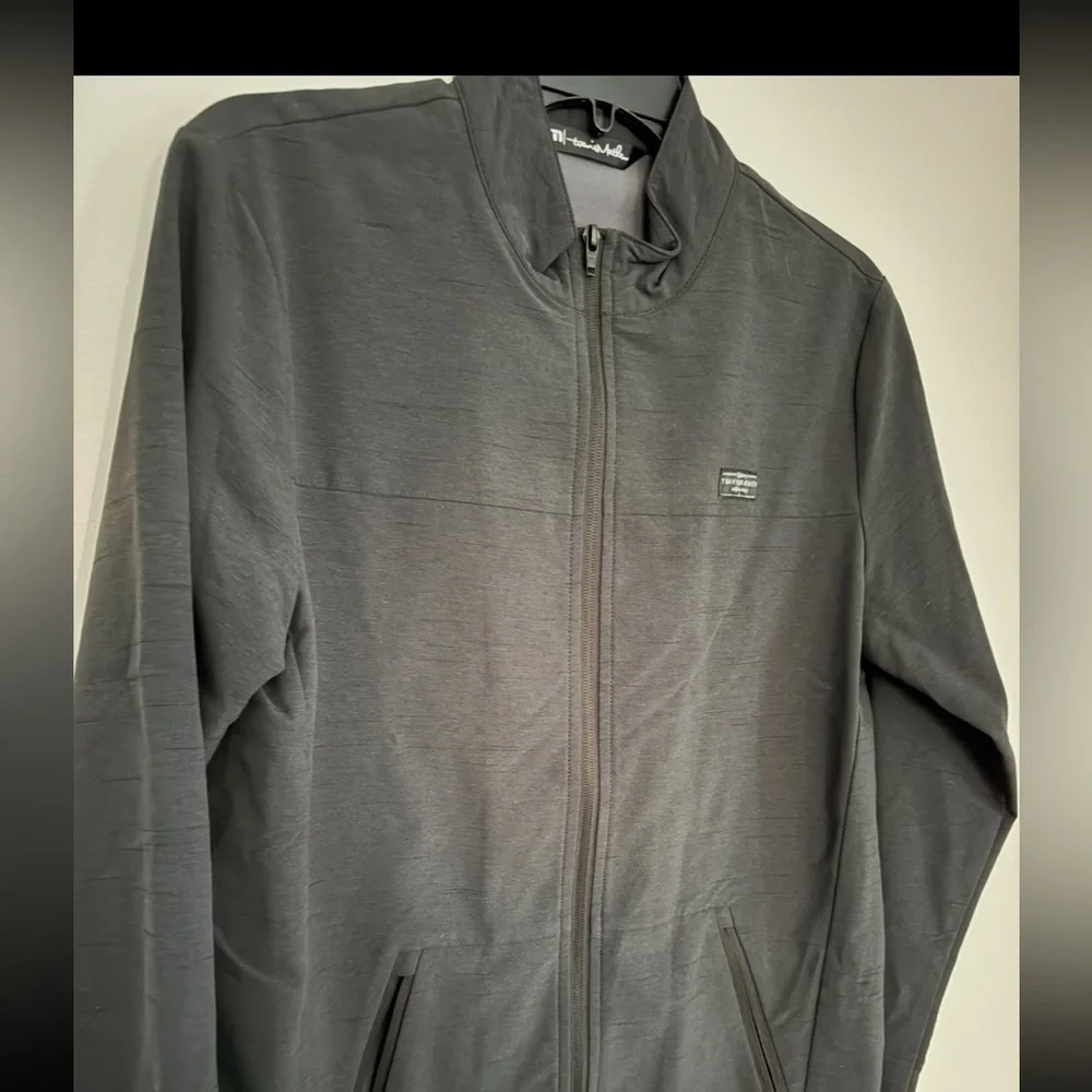 Travis Mathew Above Board Zip Jacket men’s small dark gray black